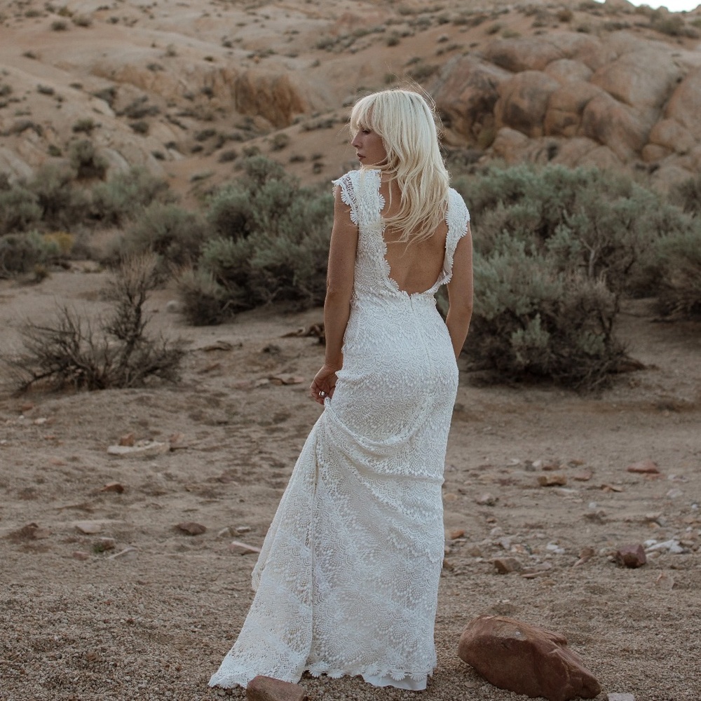 BHLDN Daughters of Simone Lilah Wedding Dress Size XL